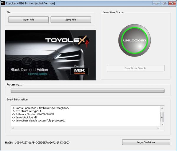 TOYOLEX 4 SOFTWARE FOR IMMO OFF TOYOTA LEXUES - Image 3